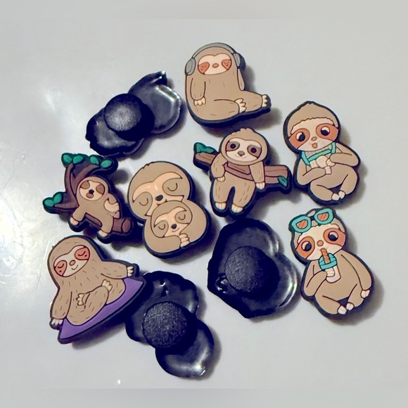 BOGO SALE NEW 10 Sloth Croc Charm Jibbit Shoe Charm Disney Croc Charms - Picture 10 of 10